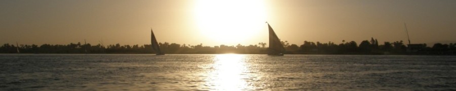 2016 - Ondergaande zon op de Nijl