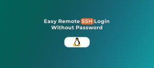Plaatje remote ssh passwordless